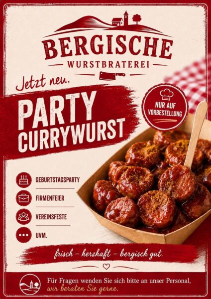 Flyer Party Currywurst