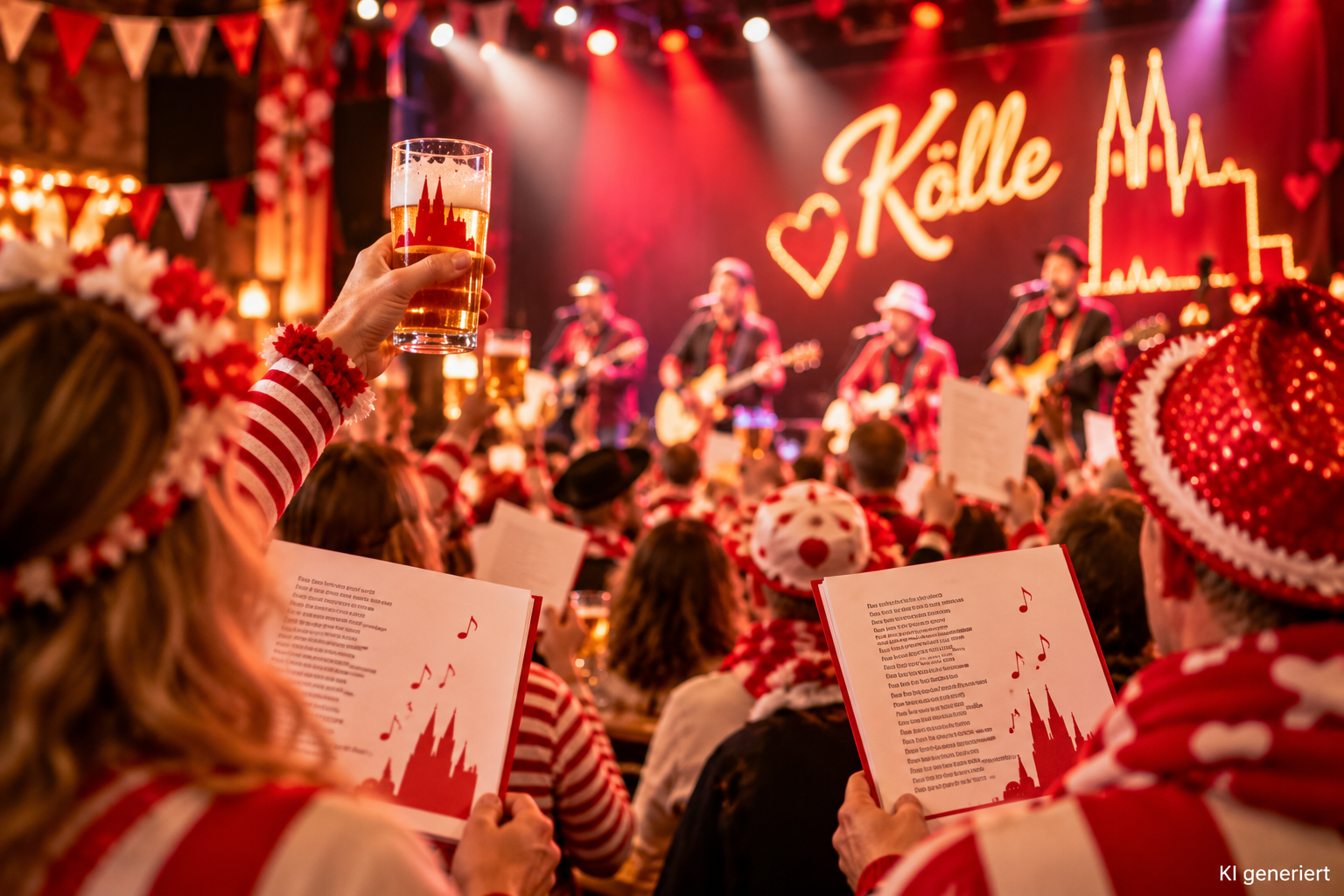 Karnevalsstimmung Mit Kölsch Und Musik